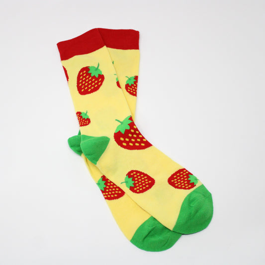 Yellow Strawberry Socks