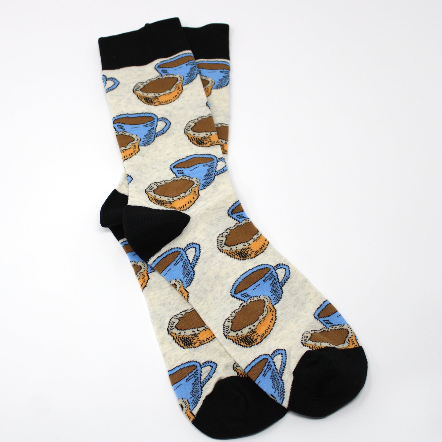 Beige Coffee & Butter Tart Socks