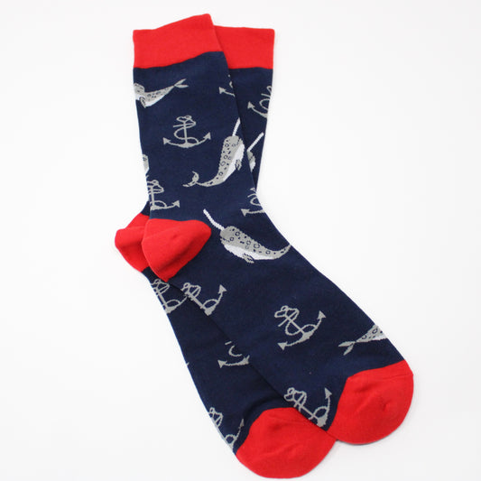 Narwhal & Anchors Socks