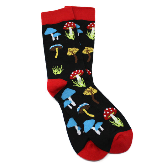 Black Mushroom Socks