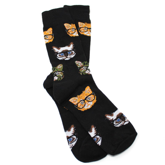 Cats in Glasses Socks
