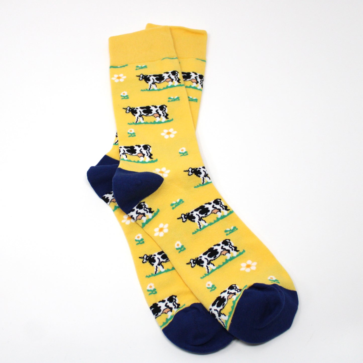 Cows on Yellow Socks